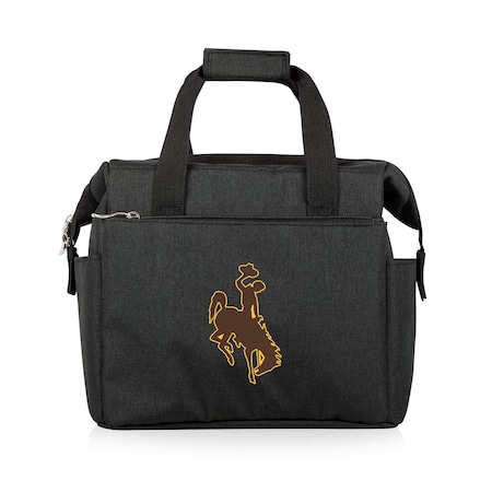 Picnic Time Family Of Brands NCAA Wyoming Cowboys On The Go Lunch Bag Cooler - Soft Cooler Lunch Box, Black 510-00-179-694-0