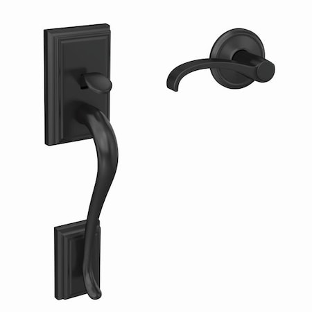 Schlage Residential Schlage Custom Addison with Whitney Lever with Alden Rose Bottom Half Handleset with 16601 FC285ADD622WITALD