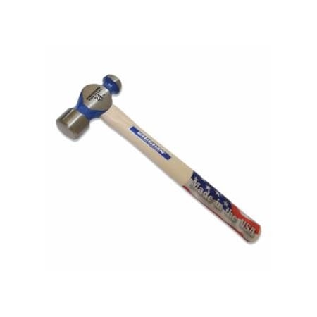 Vaughan Commercial Ball Pein Hammer, Hickory Handle, 16 in, Forged Steel 40 oz Head 770-TC640