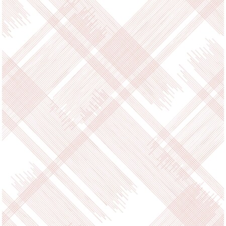 A-Street Prints Zag Pink Modern Plaid Wallpaper 2973-90702