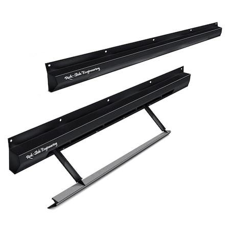 Rock Slide DSS300BR4D Step 3rd Gen Drivers Side Sliders for 2021-2022 Ford Bronco 4 Door, Black RCK _  DSS300BR4D