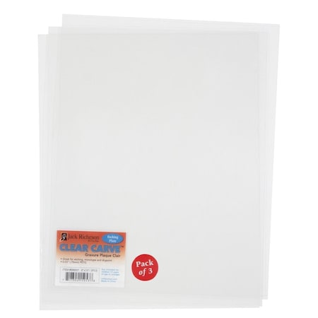 Jack Richeson Clear Carve Etch Plates, 8 x 10 in., 3PK 1591468