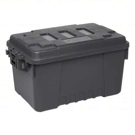 Plano Stackable Storage Trunk W/ Lid, 14 gal, 24 in L x 15 in W x 13 in H, Charcoal, Plastic PLAT16CHE