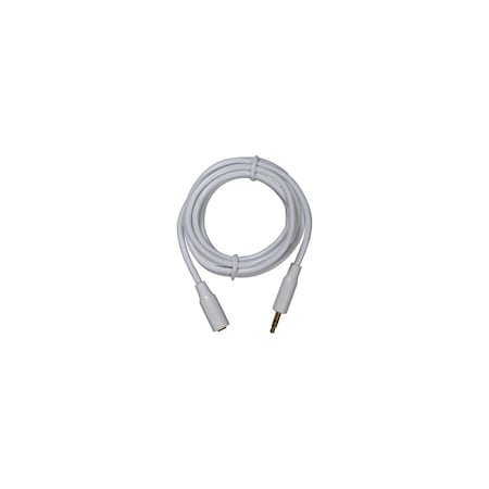 Audiovox Stereo Extension Cable, White, 3.5mm, 6-Ft. AH735ZV