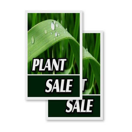 Signmission Plant Sale, Vinyl Decals Only 24 Inch x 36 Inch, Vinyl Decal, 2PK DSB-2436-2PACK-Plant Sale