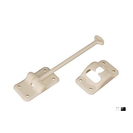 Rv Designer ENTRY DOOR HOLDER - PLASTIC T - 6IN - COL WHITE E237