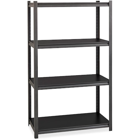 Iron Horse 3200 Riveted Steel Shelving 4-Shelf Unit, 18D x 36W x 60H, GunGray/Black 20995