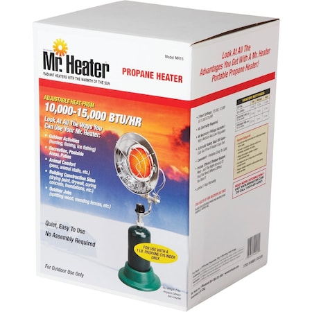 Mr. Heater 15000 BTU Radiant Portable Tank Top Propane Heater F242200