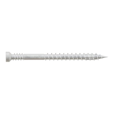 Simpson Strong-Tie Screw, No 7 Thread, 2 in L, Serrated Thread, Trim Head, 6-Lobe Drive FT07200R100W
