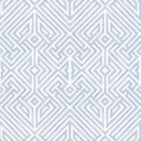A-Street Prints Lyon Blue Geometric Key Wallpaper 4120-26847