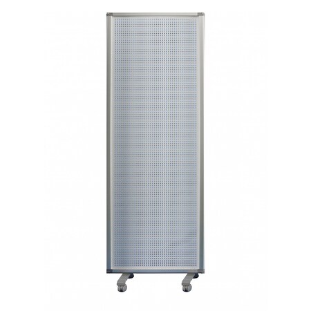 Homeroots 71" White Iron Folding Six Panel Screen Room Divider 348671