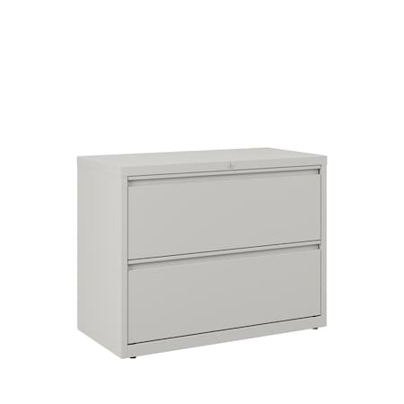Hirsh 36" W 2 Drawer File Cabinet, Light Gray, Letter 17452