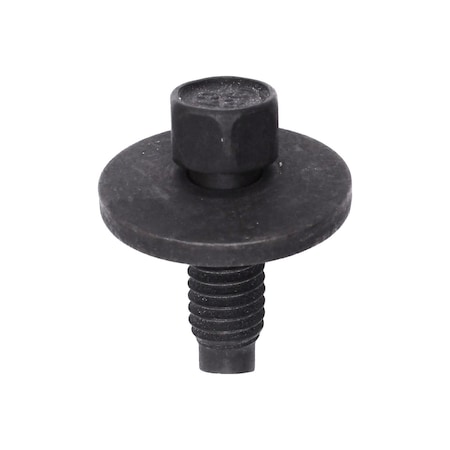 Auveco Hex Head Sems Screw with Dog Point M6-1.0 x 18mm, 50PK 23688