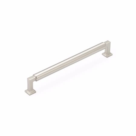 Schaub 8in Center to Center Haniburton Cabinet Pull Satin Nickel Finish 478-15