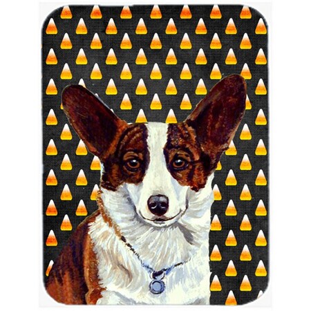 Carolines Treasures Corgi Candy Corn Halloween Portrait Glass Cutting Board - Large LH9074LCB