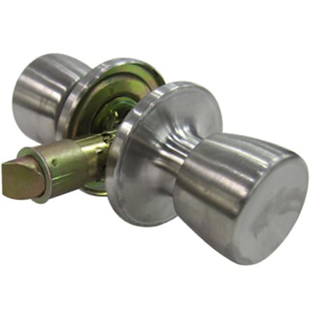 Taiwan Fu Hsing Industrial TruGuard Tulip Style Knob Passage Mobile Home Lockset, Stainless Steel 221806