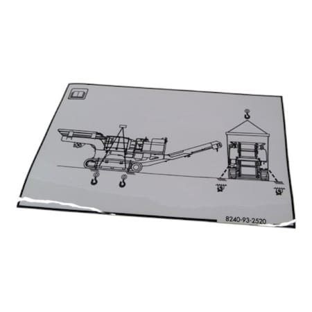 Komatsu PLATE, KOMATSU OEM 8240-93-2520 8240-93-2520