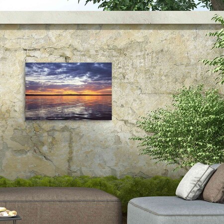 Trademark Fine Art Outdoor Canvas Art - Beata Czyzowska Young 'A Touch Of Orange' Wall Art for Patios, or Gardens BC00686-OC1219WR