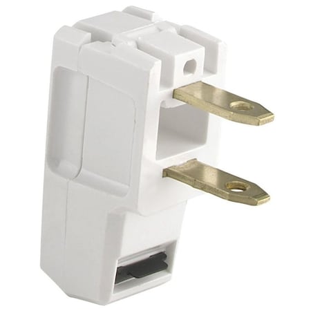Eaton Wiring Devices Straight Blade Plug, 1-15P, 15 A, 125V AC, 2 Pole, Non-Grounded BP2600-6W-L