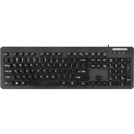 Man & Machine Lcool Keyboard (Black) - Open Style, Washable, Value Keyboard. LCOOL/B7