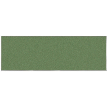 Aarco VIC Cork Bulletin Board w/ a Clear Satin Anodized Aluminum Frame, Baby Lettuce 48''Hx144''W DW48144213