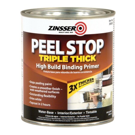 Zinsser Peel Stop Triple Thick High Build Binding Primer, White, 1 Quart 260925