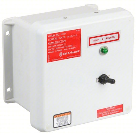 Hoffman Control Panel, Single Phase 161029