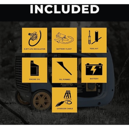 Firman 4000W Dual Fuel Inverter Portable Generator WH03242