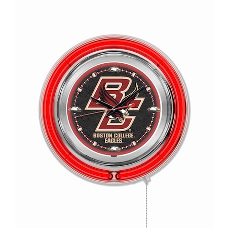 Holland Bar Stool Co Boston College Double Neon 15" Clock Clk15BostnC