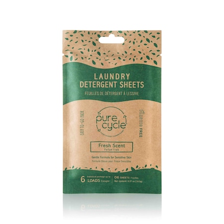 Purecycle Individual Laundry Detergent Sheets - Fresh Scent, 40PK HA-AC-102