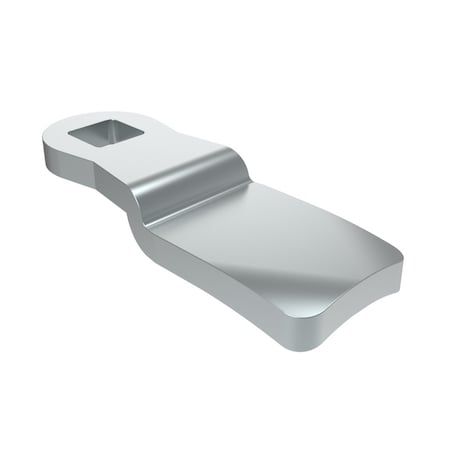 Southco Quarter-Turn Cam Latch Cam, 22mm .87 in Grip, Steel, Zinc Plate, Bright chromate E5-6112