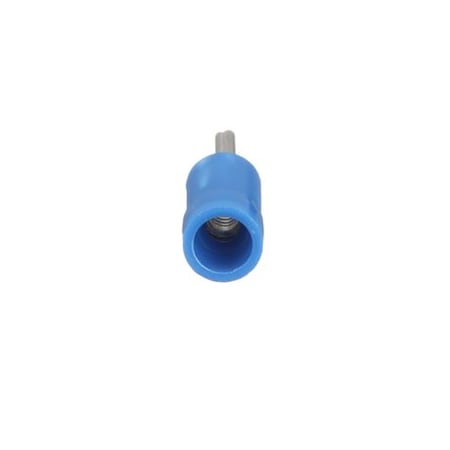 Panduit Pin Terminal, 14 AWG, 600 V, Vinyl Insulated, Blue, 25 PK EV14-P47B-Q
