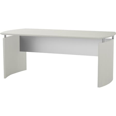 Mayline Curved Desk Medina Desk, Sea Salt, 72" Wx36" Dx29.5" H, 36" D X 29-1/2" H, 72" W X MND72TSS