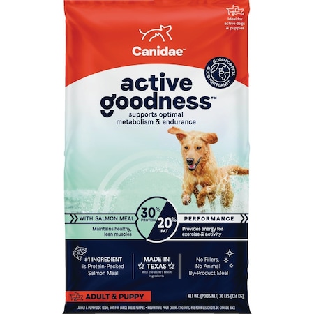 Canidae Active Goodness 30 Lb. Salmon Meal Dry Dog Food 404554
