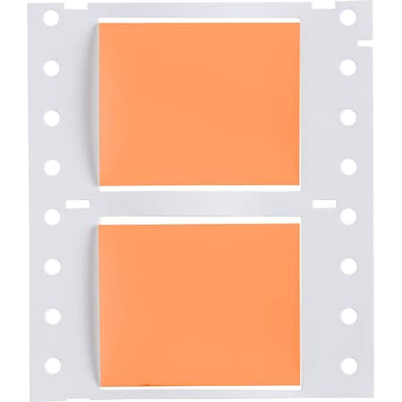 Brady PermaSleeve HX Heat Shrink Double Sided Wire Marking Sleeves, 1 in. x 2 in. W, Orange, Roll of 2500 2HX-1000-2-OR-J
