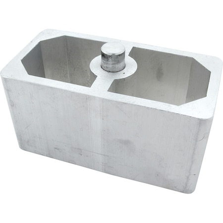 Powerhouse 2.50 in. Aluminum Lowering Block for Leaf Springs PO3614294