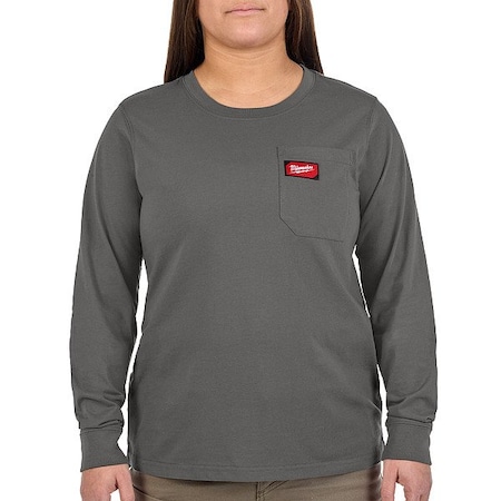 Milwaukee Tool Work Shirt, XL, Gray, Women's F551G-XL
