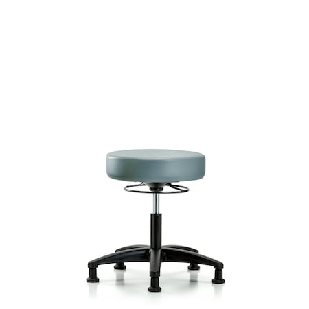 Blue Ridge Ergonomics Vinyl Stool, Desk, Glides, Storm BR-VDHSO-RG-RG-8822