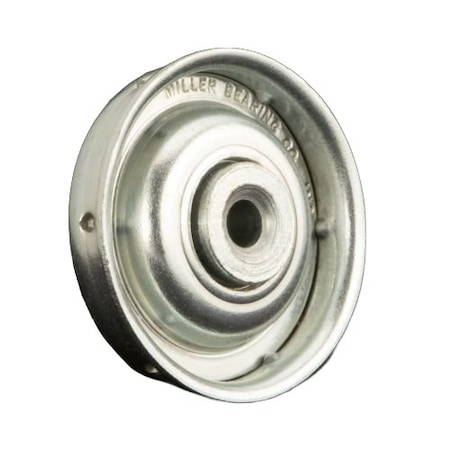 Miller Bearing Conveyor Bearing, Flanged Semi-Precision Heavy Duty, Carbon Steel, 0.4375 in Bore Dia., Hex Bore F-1775-5-G