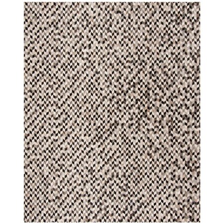Safavieh Studio Leather Hand Woven Large Rectangle RugGrey & Black 8 x 10 ft. STL405A-8