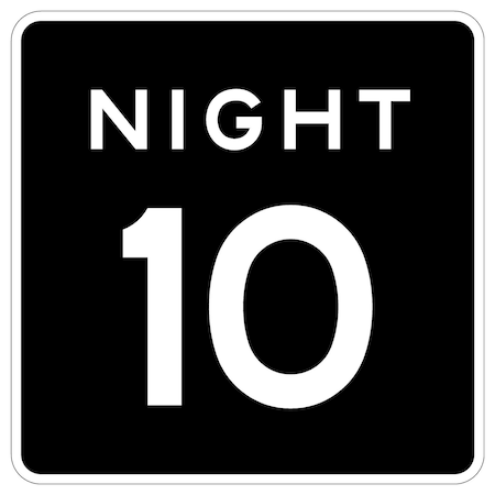 Sign Solutions Usa Traffic Sign, 48 in Width, Aluminum Sign, Square DUS06DWT4848R2-3P10