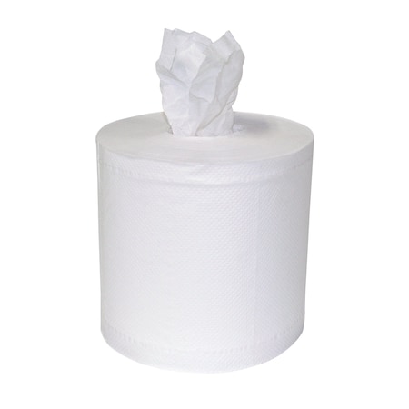 Sellars 2-Ply Center Pull Towel Roll 600Ct White 7.875"X10" Sht 6/Cs, 6PK 183260