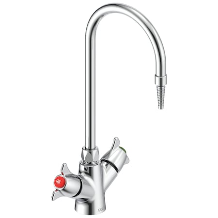 Delta Commercial W67 Series Mixing Faucet Two Handle Deck-Mount Single Shank Laboratory Mixing Faucet W6760