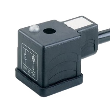 Automation Systems Interconnect 18mm DIN cordset, 24 vdc, LED + Diode 1m cable, 2 pole+ground CG1-N02-DL1-C02-1