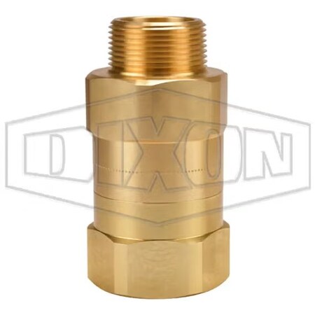 Dixon Safety Check Valve, 1-1/4 in, MNPT, Brass Body SCVL10