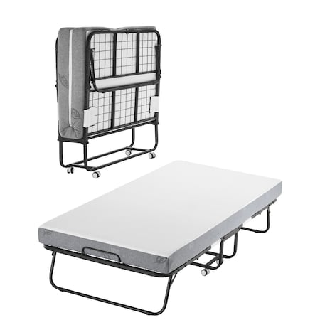 Vevor Rollaway Bed Folding Bed with 5 in Foam Mattress for Adults and Guest SDC-36-2
