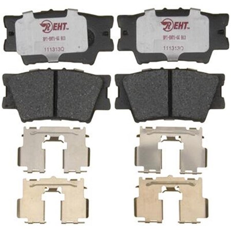 R/M Brakes RM Brakes EHT1212H Ceramic Brake Pad Set With Hardware R53-EHT1212H