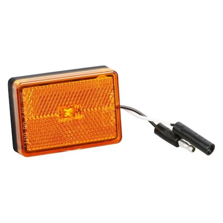 Wesbar 47222012 LED Waterproof Clearance Side Marker Light, Amber W1B-47222012