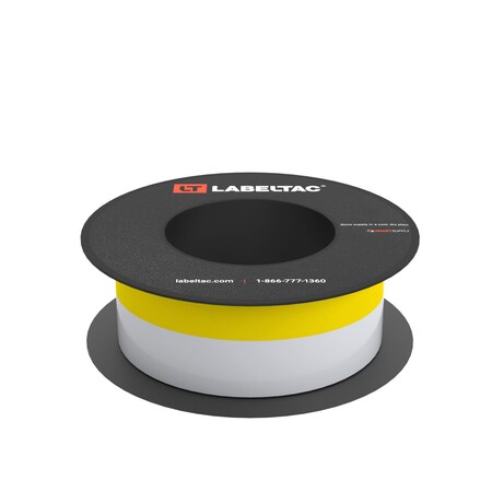 Labeltac Printable Cable Wraps 2in x 70ft, 0.5in Printable LT9, Yellow LT201WW-C
