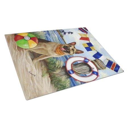 Carolines Treasures German Shepherd Life Saver Glass Cutting Board - Large PPP3099LCB